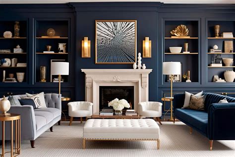 navy sitting room ideas.